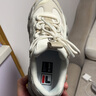 斐樂(lè )（FILA） 可頌面包鞋運動(dòng)鞋女休閑鞋老爹鞋厚底鞋子 豆腐白/燕麥色-TO 36 曬單實(shí)拍圖