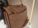 蔻馳（COACH）【品牌直供】女士小號印花風(fēng)琴包單肩斜挎包PVC配皮CW206 曬單實(shí)拍圖