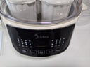 美的（Midea）電燉鍋電蒸鍋電燉盅隔水燉 0涂層不銹鋼內膽多功能煮粥煲湯燕窩燉盅4.5L白瓷燉蒸燉一體MD-DZC2556 曬單實(shí)拍圖