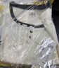 森馬（Semir）長(cháng)袖T恤女短款撞色打底衫簡(jiǎn)約風(fēng)秋季假兩件修身衣服101524101005 曬單實(shí)拍圖