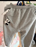 迷你巴拉男寶女寶褲子兒童pp褲春新款玩偶寶寶長(cháng)褲【屁屁褲】 淺灰色 80 曬單實(shí)拍圖