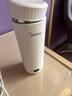 美的（Midea）便攜式電熱水杯 電熱水壺 保溫燒水杯 350ml迷你便攜式旅行出差 智能恒溫加熱杯 316L不銹鋼無(wú)異味 0.35L 【精準控溫】MK-DB35X22 曬單實(shí)拍圖