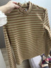 森馬（Semir）森馬長(cháng)袖t恤女修身微彈磨毛復古半高領(lǐng)內搭24冬新款109724101008 曬單實(shí)拍圖