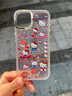 小莓介閃鉆邊框滿(mǎn)屏kt貓五角星星適用iPhone16promax手機殼蘋(píng)果15pro可愛(ài)小眾14輕奢13少女12p全包保護套 邊鉆滿(mǎn)屏凱蒂貓頭像（單殼） iPhone 13 曬單實(shí)拍圖