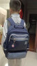 卡拉羊小學(xué)生1-6年級防下墜減負風(fēng)琴書(shū)包大容量高顏值雙肩包兒童書(shū)包 【棉花糖】藏青 【容量20L】身高135cm以上 曬單實(shí)拍圖