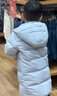 優(yōu)衣庫童裝男童女童高級保暖羽絨大衣外套長(cháng)款羽絨服25新款478153 61 水藍色 160 曬單實(shí)拍圖