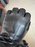 嫵（WOO）手套新款觸屏山羊皮真皮男士冬季保暖加絨加厚防風(fēng)防寒騎行開(kāi)車(chē) 鄂皮三紋【山羊皮可觸屏*禮袋盒裝】*暖絨里 M 曬單實(shí)拍圖