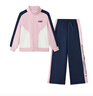 Skechers斯凱奇兒童加絨外套長(cháng)褲套裝男女童時(shí)尚百搭休閑運動(dòng)童裝L425K014 櫻花粉/004K 165 曬單實(shí)拍圖