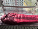 黑冰（BLACKICE）新款【G系列木乃伊式鵝絨羽絨睡袋】露營保暖抗寒成人羽絨睡袋 紅色 G1000 L碼(新標準) 曬單實拍圖