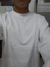 森馬（Semir）王安宇同款|長(cháng)袖T恤男純棉打底衫純色情侶冬上衣寬松109725101201 曬單實(shí)拍圖