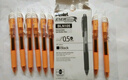 派通（Pentel）BLN105按動(dòng)黑色中性筆高顏值0.5mm簽字筆商務(wù)學(xué)生速干水筆水性筆文具 橙桿黑芯12支裝 曬單實(shí)拍圖