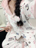 另約可愛(ài)KT貓珊瑚絨睡衣女秋冬季保暖加厚法蘭絨甜美可外穿家居服套裝 2641 芭比粉貓 M 曬單實(shí)拍圖