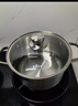 小熊（Bear）304不銹鋼湯鍋 家用燉鍋蒸鍋22cm煮粥鍋燃氣灶通用JG056-P02 曬單實(shí)拍圖