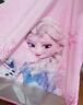 迪士尼兒童罩衣女童防水圍裙畫(huà)畫(huà)衣寶寶吃飯圍兜飯兜 7104冰雪紫 M碼 曬單實(shí)拍圖