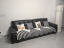 迎菲沙發(fā)墊子高檔沙發(fā)巾輕奢2025年流行四季通用真皮沙發(fā)專(zhuān)用墊冬季 【四季通用】黑色 異形古川 90cm*240cm 大三人位/四人位 曬單實(shí)拍圖