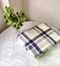 JCZS披肩毛毯辦公室A類(lèi)帶扣加絨加厚午休毯學(xué)生宿舍午休蓋毯親膚保暖 煙灰格雙層加厚/帶扣不滑落 80cm*130cm 曬單實(shí)拍圖