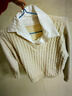 錦裳淑假兩件針織上衣春秋時(shí)尚洋氣打底衫秋冬新款女裝襯衫領(lǐng)毛衣 米色 XL 曬單實(shí)拍圖