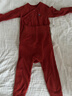 OAK FAMILY新品秋冬蓄熱嬰幼兒爬服兒童長(cháng)袖包屁衣高腰護肚褲保暖套裝 磚紅-護肚褲 80cm 曬單實(shí)拍圖