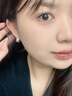 苗秀 2025年新款超閃耳環(huán)女鋯石耳扣小眾設計感高級耳圈鋯石耳環(huán)耳釘 精致閃鉆耳環(huán) 曬單實(shí)拍圖
