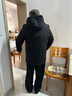 老爺車(chē)（LAOYECHE）【90絨三合一】羽絨服男士冬季新款爸爸裝外套男中老年人保暖冬裝 黑色 XL (180) 曬單實(shí)拍圖