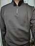 布先生熱膽半高領(lǐng)拉鏈半門(mén)襟加厚T男春秋軟糯親膚T恤KT15771 黑檀咖 L (175) 曬單實(shí)拍圖