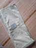 皮爾卡丹高腰純棉米白色牛仔褲女2026年夏季新款春秋直筒褲寬松九分闊腿褲 米白色 九分褲 2XL /30碼125-139 曬單實(shí)拍圖
