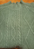 恒源祥純羊毛衫女半高領加厚2024秋冬羊毛衫新款上衣寬松針織毛衣女 豆綠色 XL 建議115-125斤 曬單實拍圖