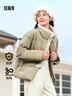 森馬（Semir）森馬羽絨服女新中式仿兔毛領(lǐng)短款保暖外套24冬新款109724113017 曬單實(shí)拍圖