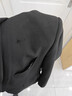 羅蒙（ROMON）【西服+馬甲+西褲】西服套裝男士商務(wù)職業(yè)正裝外套黑色4XL 曬單實(shí)拍圖