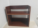 桌面置物架桌上書(shū)架轉角收納架化妝品書(shū)桌臺面儲物架杯架飄窗書(shū)架 【兩層款】胡桃色40*20*40cm 曬單實(shí)拍圖