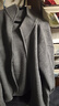 主意范（ZHUYIFAN）灰色中高領(lǐng)雙拉鏈毛衣男款美式復古開(kāi)衫外套感加厚春秋針織衫 灰色 M 推薦100-115斤 曬單實(shí)拍圖