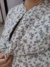 秋冬新款中老年人駝絨棉衣居家媽媽大碼貼身內外穿保暖碎花小棉襖 暖米白 4XL 曬單實(shí)拍圖