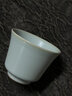 青澹墨雅天青汝窯 茶具主人杯開(kāi)片冰裂釉功夫泡茶杯 景德鎮手工陶瓷禮盒裝 清心杯80ml 曬單實(shí)拍圖