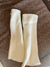 JKN針織襪套女堆堆襪秋冬款白色【顯瘦保暖】腿套搭皮鞋雪地靴小腿襪 曬單實(shí)拍圖