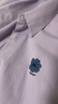 初語(yǔ)純棉翻領(lǐng)襯衫女2025春季新款繡花上衣休閑通勤百搭打底襯衣 淺紫色 M 曬單實(shí)拍圖