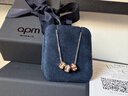 APM Monaco摩斯密碼可調節項鏈銀白色女前衛生日禮物情侶高級感毛衣鏈毛衣鏈 金色項鏈 曬單實(shí)拍圖