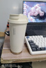 HOOMEY保溫杯陶瓷覆蓋內膽咖啡杯男女生高顏值吸管水杯2025新款保冷杯子 曬單實(shí)拍圖