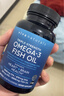 Viva Naturals美國進(jìn)口高純度深海魚(yú)油rTG結構omega-3歐米伽3軟膠囊180粒*2瓶 曬單實(shí)拍圖