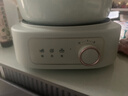 小熊（Bear）電煮鍋電火鍋小電鍋火鍋專(zhuān)用鍋家用宿舍多功能鍋一人用電蒸鍋燉蒸煮一體電炒鍋分體式小型1-2人 2.5L 【陶瓷油涂層】+蒸籠 DHG-D25G2 曬單實(shí)拍圖