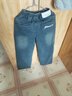 木木屋（mumuwu）女童牛仔褲2025新款童裝兒童冬季直筒冬裝加絨女孩冬款潮童裝 曬單實(shí)拍圖