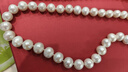 周大生珍珠項鏈淡水珠典雅全珠項鏈送女生生日禮物扁圓(9-10mm) 曬單實(shí)拍圖