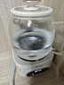 美的（Midea）花漾0膠水全玻璃全自動(dòng)養生壺 辦公室多功能煮茶壺 燒水壺恒溫電熱水壺煮茶器花茶壺1L YS10B101 曬單實(shí)拍圖