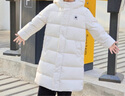 Converse匡威兒童羽絨服男女童冬季新款長(cháng)款過(guò)膝中大童裝極寒泡芙保暖外套 羽白色 90絨 清潔度1000+ 140 /68 充絨量約182g 【建議身高128-140cm】 曬單實(shí)拍圖