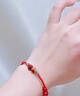 蔓笙桃木朱砂紅繩手鏈女腳鏈兒童寶寶成人壓驚夏季簡(jiǎn)約細款手繩禮物 平安紅手繩 曬單實(shí)拍圖