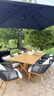 紫葉庭院桌椅休閑組合花園別墅餐桌椅室外藤椅鋁合金防水防曬戶(hù)外桌椅 4【椅】+1【180x85鋁合金長(cháng)桌】 曬單實(shí)拍圖