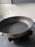 三頭鷹純鈦炒鍋平底鍋多用炒菜鍋帶蓋燃氣電磁爐不粘煎鍋28cm MTiF28C-E 曬單實(shí)拍圖