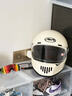 AVA王朝摩托車(chē)頭盔復古四季男女全盔國潮玻璃鋼機車(chē)碳纖維巡航冬季 人氣款-象牙白-【拍1發(fā)4】 小-S碼【適合頭圍54-55cm】 曬單實(shí)拍圖