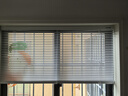 慕唐（mutang）免打孔百葉窗L型鋁合金辦公室廚房陽(yáng)臺衛生間防水遮陽(yáng)窗簾啞光白 曬單實(shí)拍圖