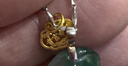 六福珠寶足金富貴長(cháng)命黃金吊墜寶寶長(cháng)命鎖不含項鏈滿(mǎn)月禮計價(jià)L01GTBP0012 0.89克(含工費80元) 曬單實(shí)拍圖