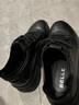 百麗厚底增高健步鞋男25秋新抓紋牛皮戶(hù)外休閑運動(dòng)鞋A2215CM5預售 黑色 39 (245mm) 曬單實(shí)拍圖